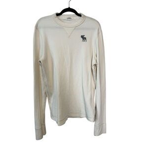 Abercrombie & Fitch Crew Neck LS Embroidered Pullover Jersey Men’s XXL